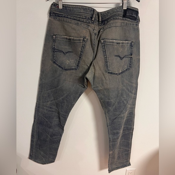Diesel Slim Fit Faded Blue Jeans - Picture 5 of 11